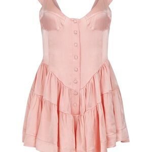 Elegant Pink Sleeveless Dress